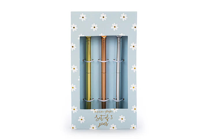Daisy Pack Of 3 Pens