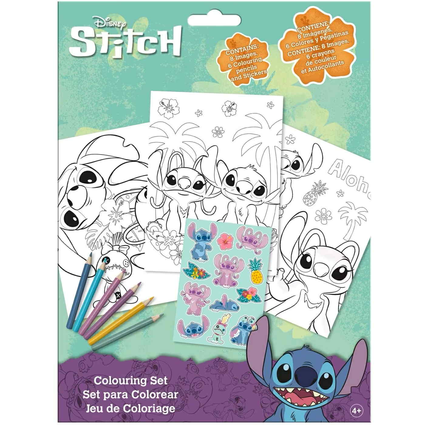 Stitch Colouring Set