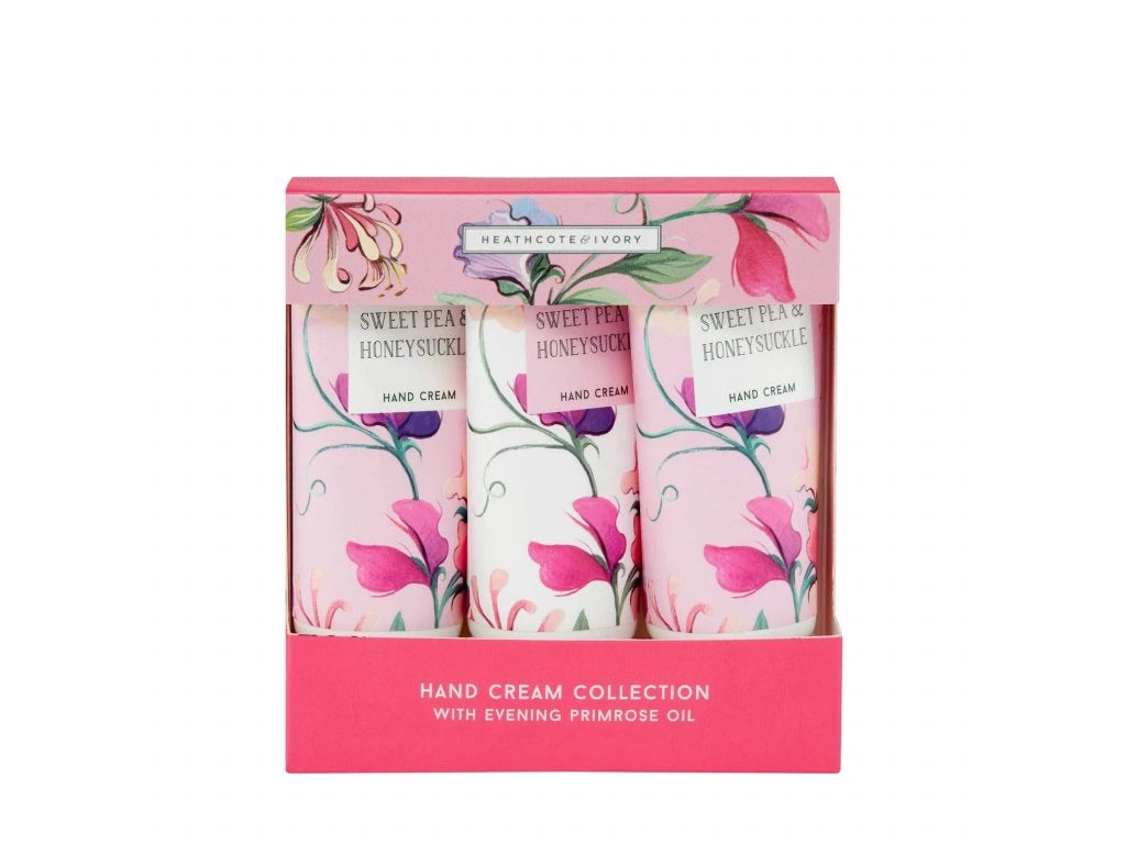 Heatcote&Ivory Sweet pea And Honeysuckle Hand Cream Set