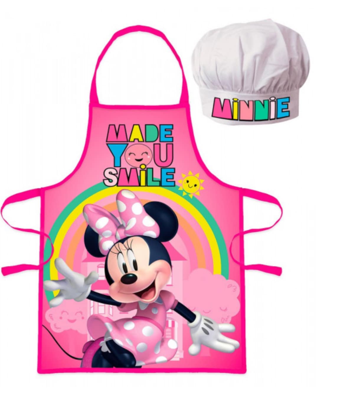 Minnie Mouse Apron And Chef Hat Set