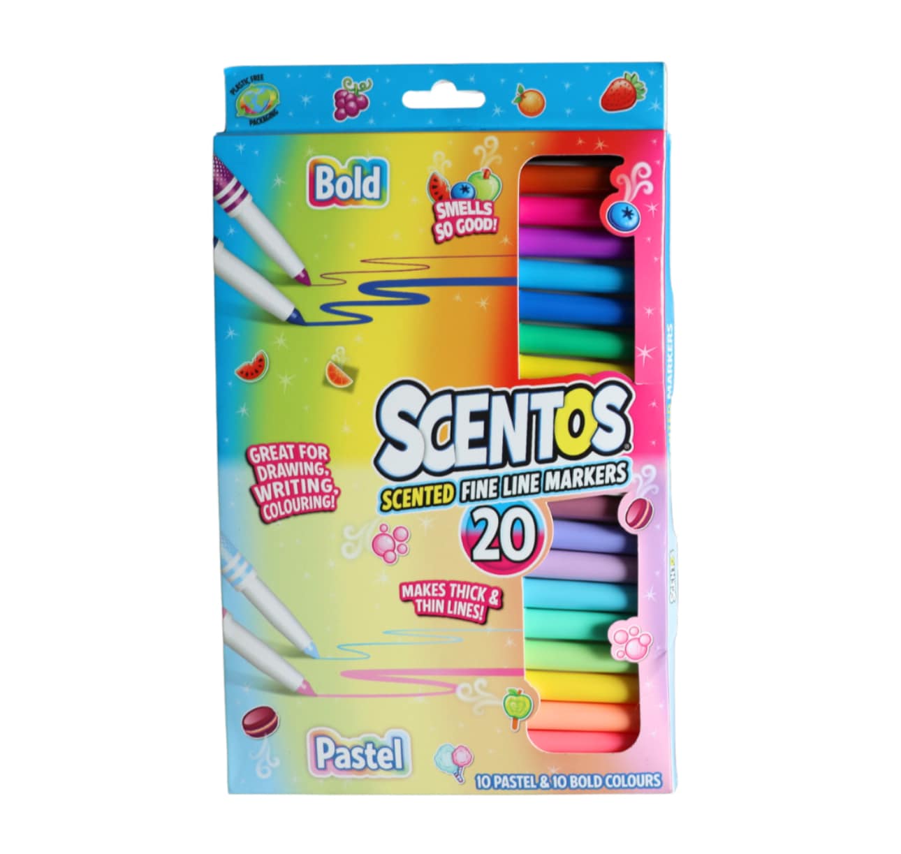 Scentos Scented Fine Line Markers By 20 Pastel