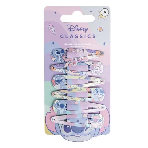 Pack of 6 Stitch Hairclips