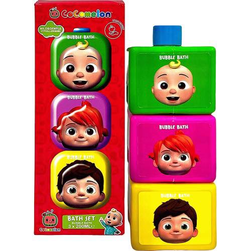 Cocomelon Stackable Bubble Bath Set