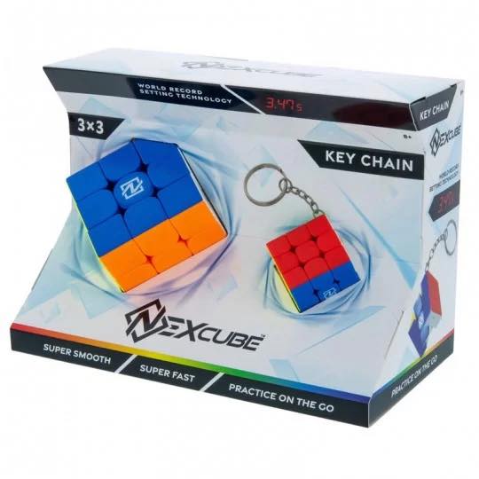 Nexcube 3x3 And Matching Keychain Set