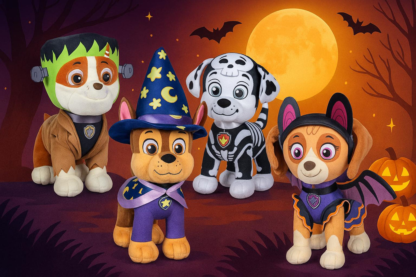Paw Patrol Halloween Theme Soft Toys 20cm