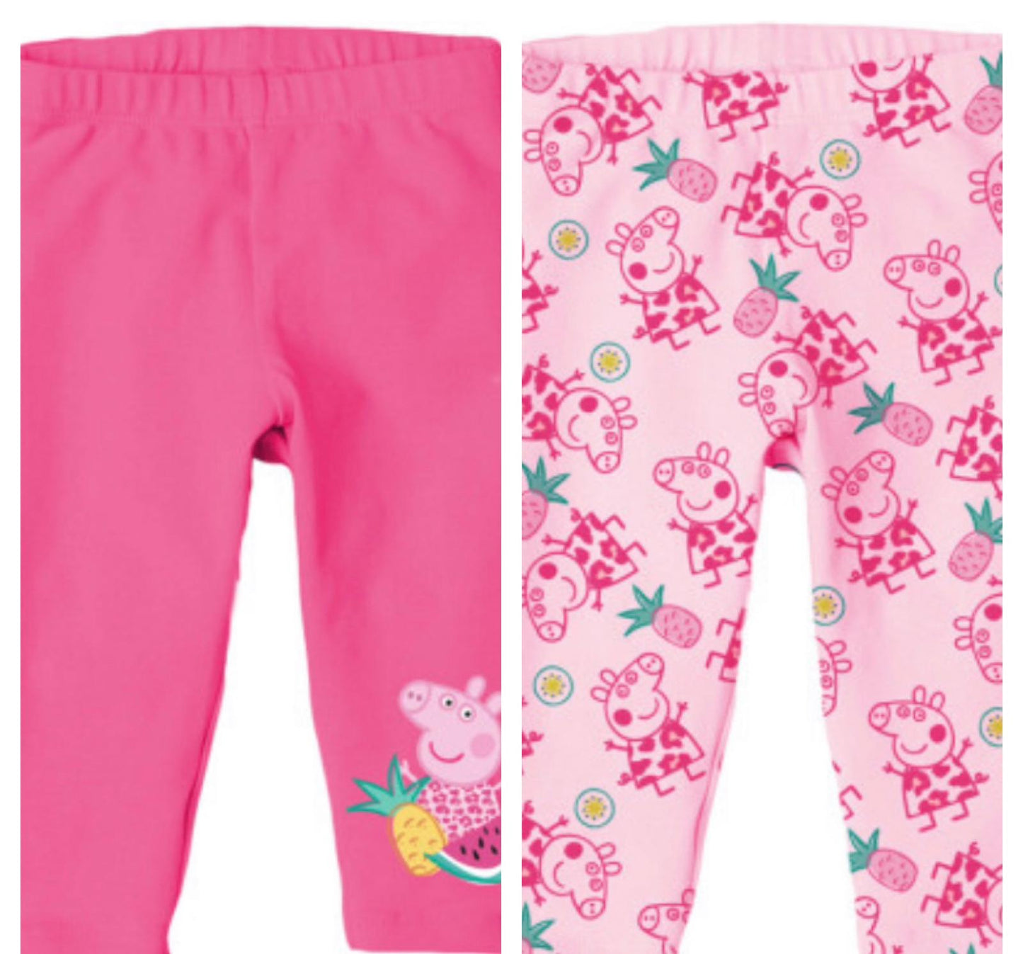 Pack of 2, 3/4 Length Peppa Pig Leggings
