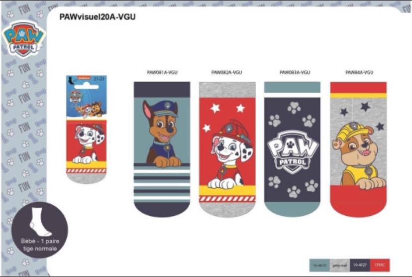 Pack of 4 Paw Patrol Toddler Socks