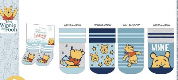 Pack of 4 Winnie The Pooh Baby Socks
