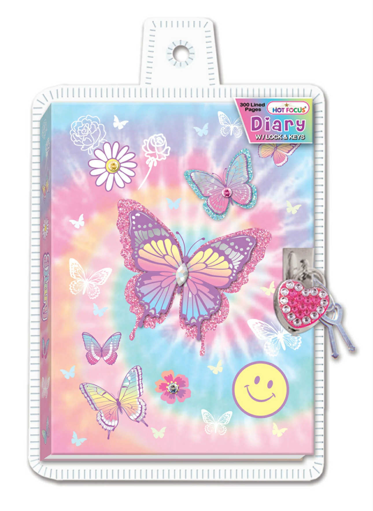 Butterfly Diary w/ Lock & Keys By Hot Focus