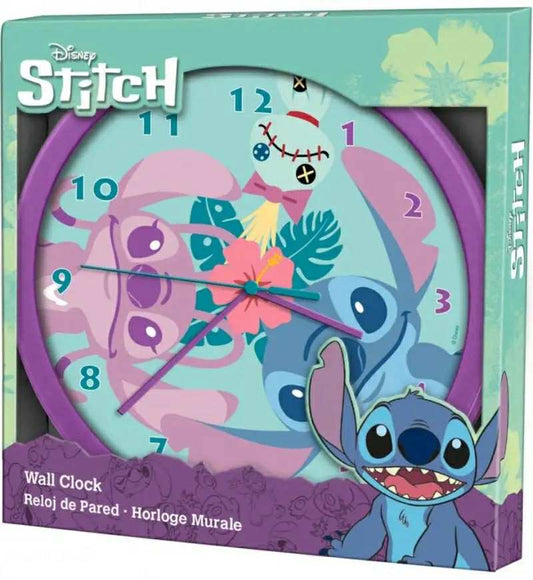 Stitch And Angel Wall Clock