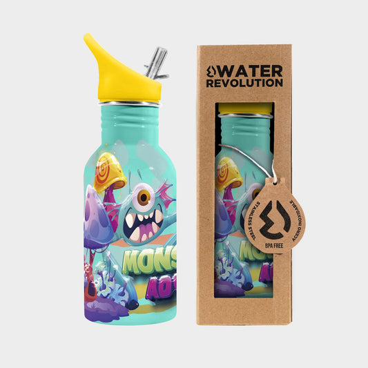 Water Revolution Stainless Steel Bottle Monsterland Adventure