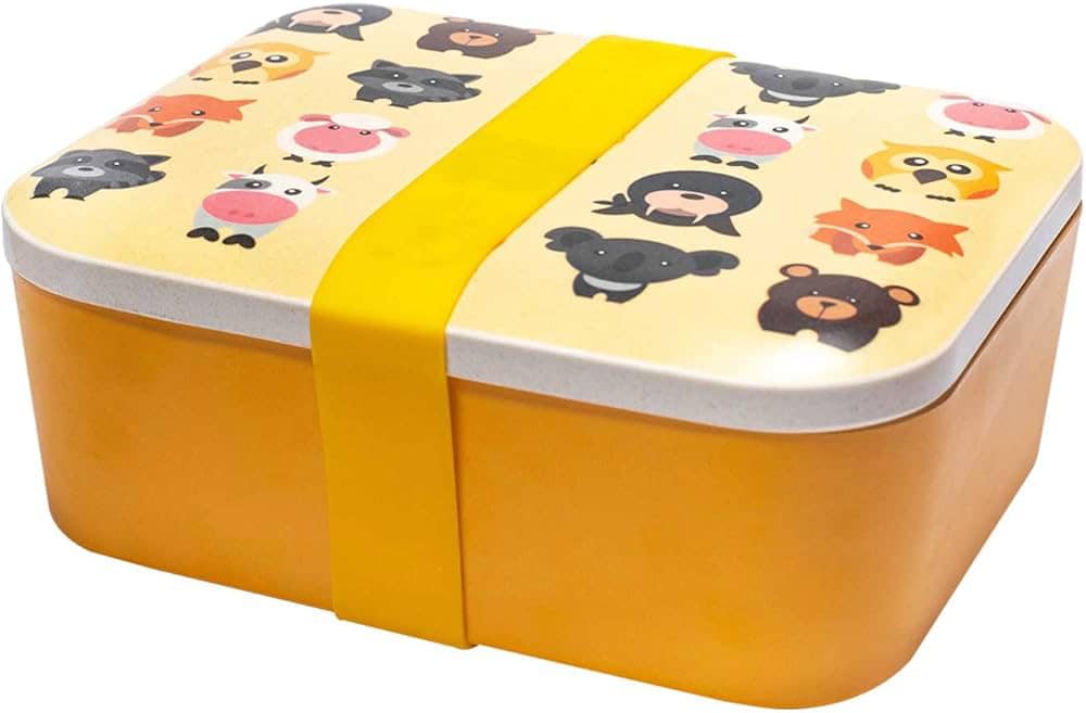 Water Revolution Bamboo Lunch Box Animals