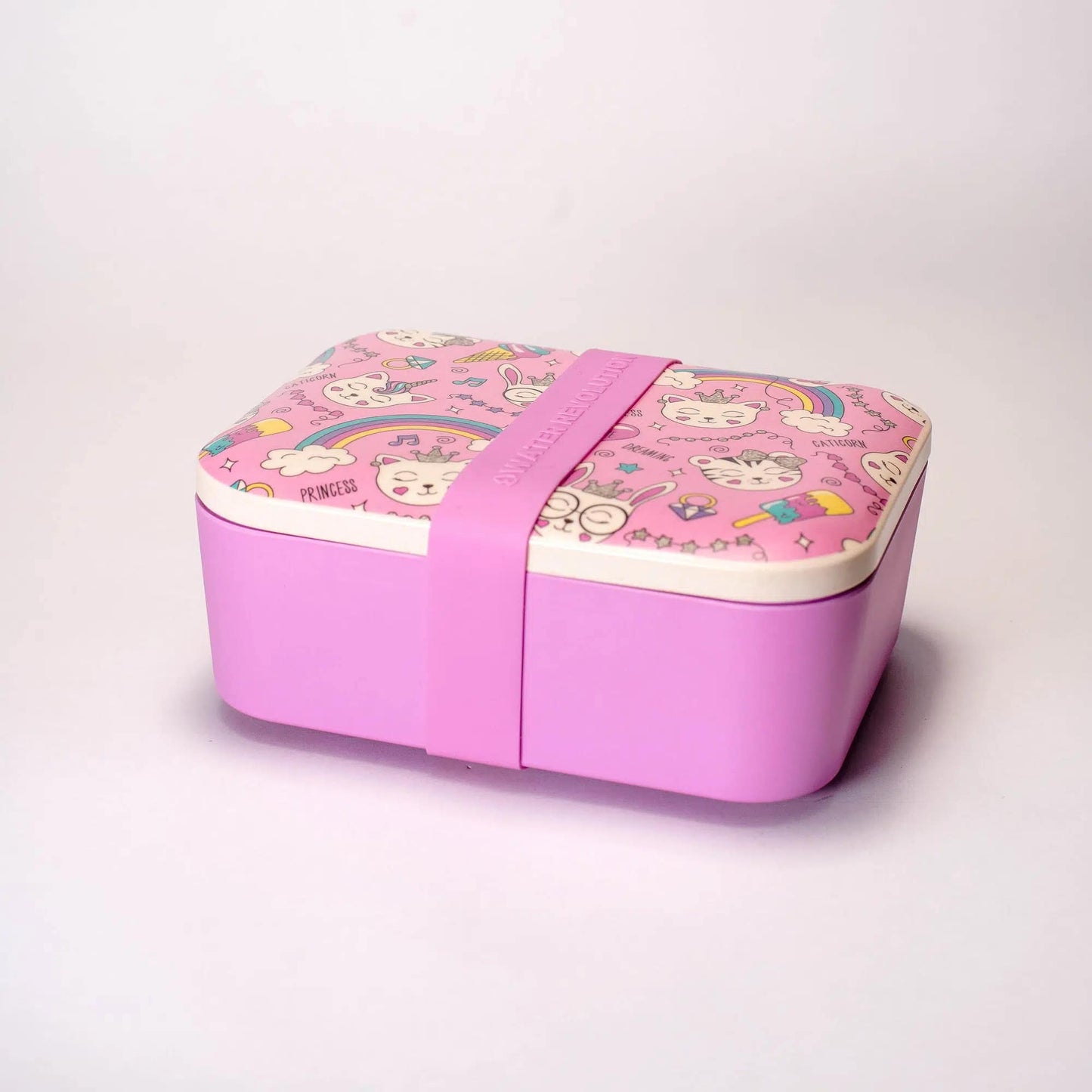 Water Revolution Bamboo Lunch Box Cats