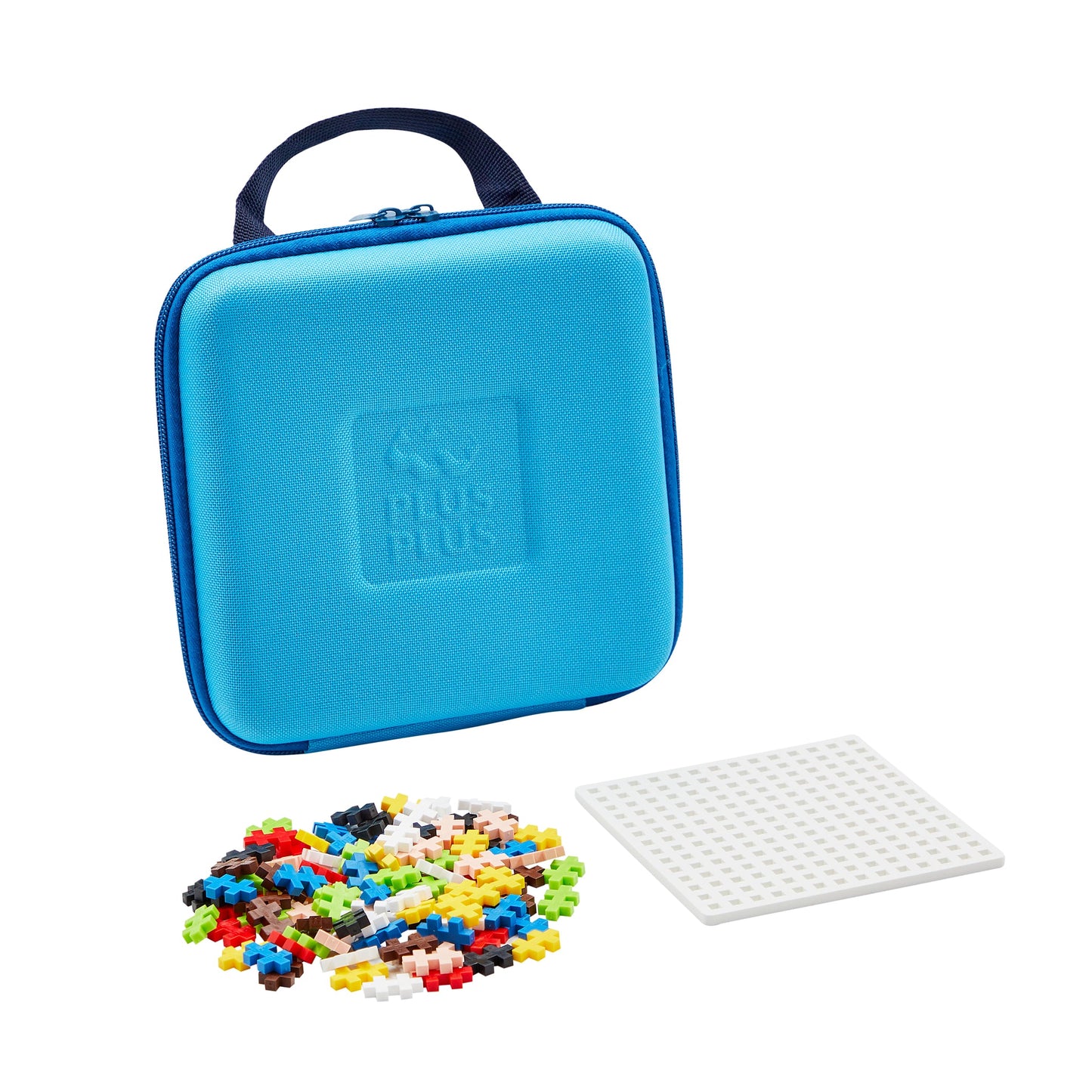 Blue Travel Case with 100 Plus-Plus Pieces