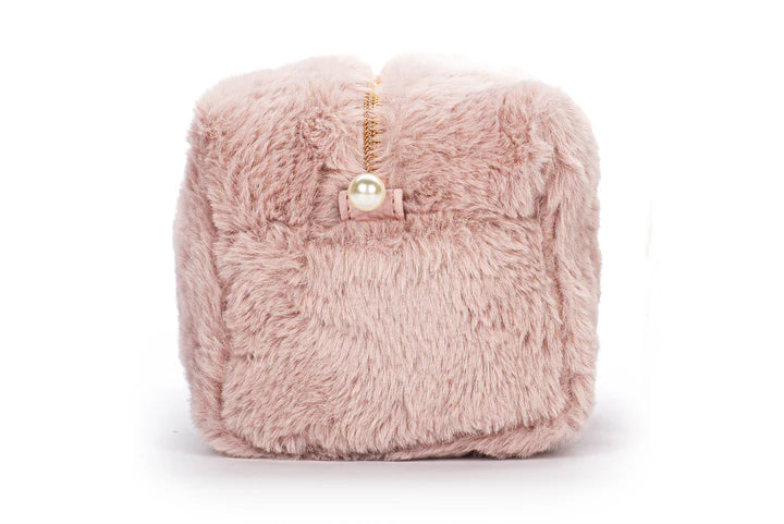 Posh Pop Fur Cosmetic Bag