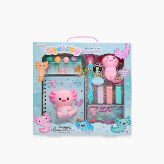 Squishy Journal Book Strawberry/Axolotl by Hot Focus