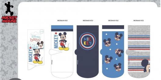 Pack of 4 Mickey Mouse Toddler socks