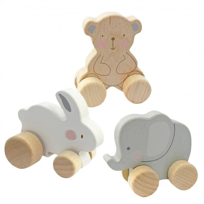 Wooden Figures With Wheels