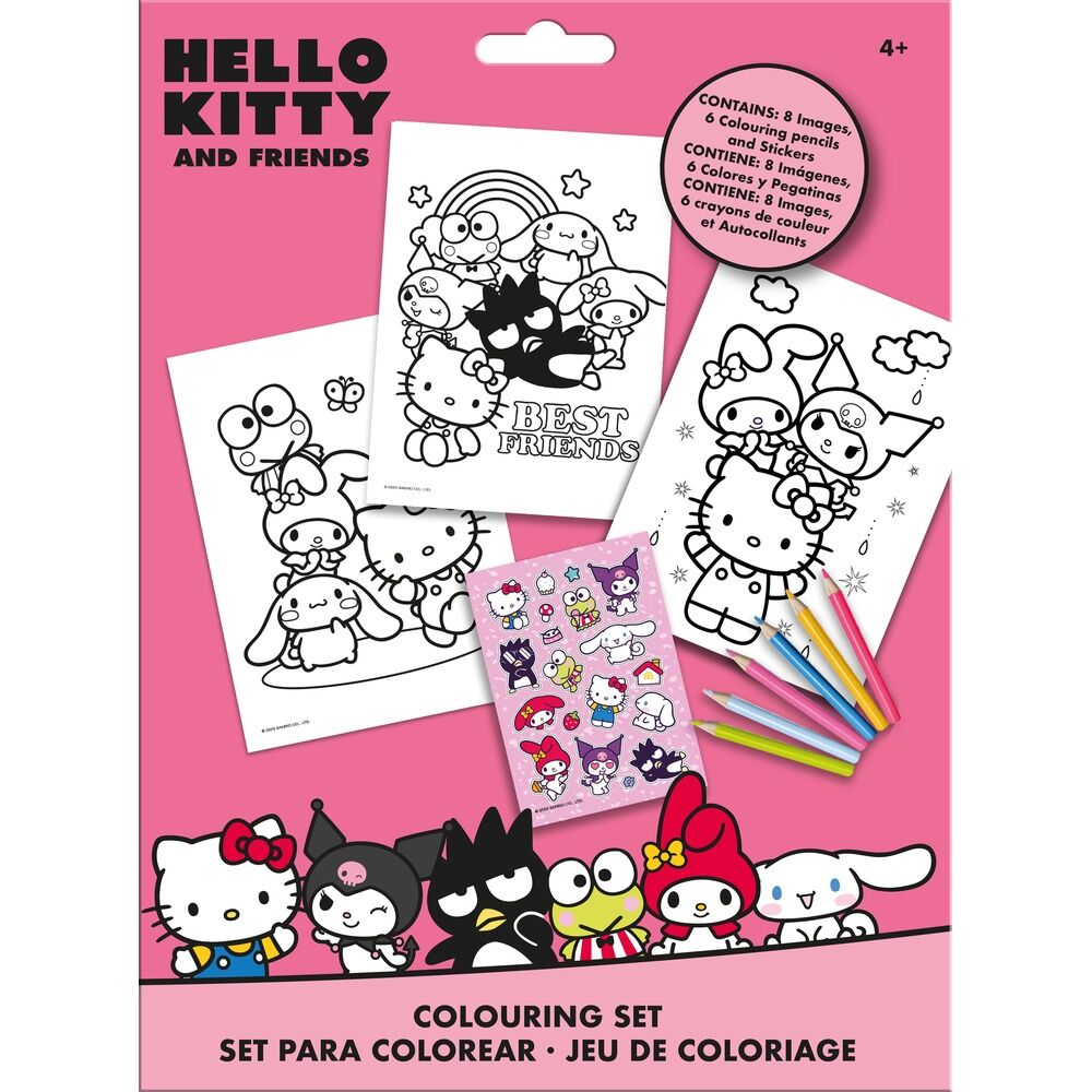 Hello Kitty Colouring Set