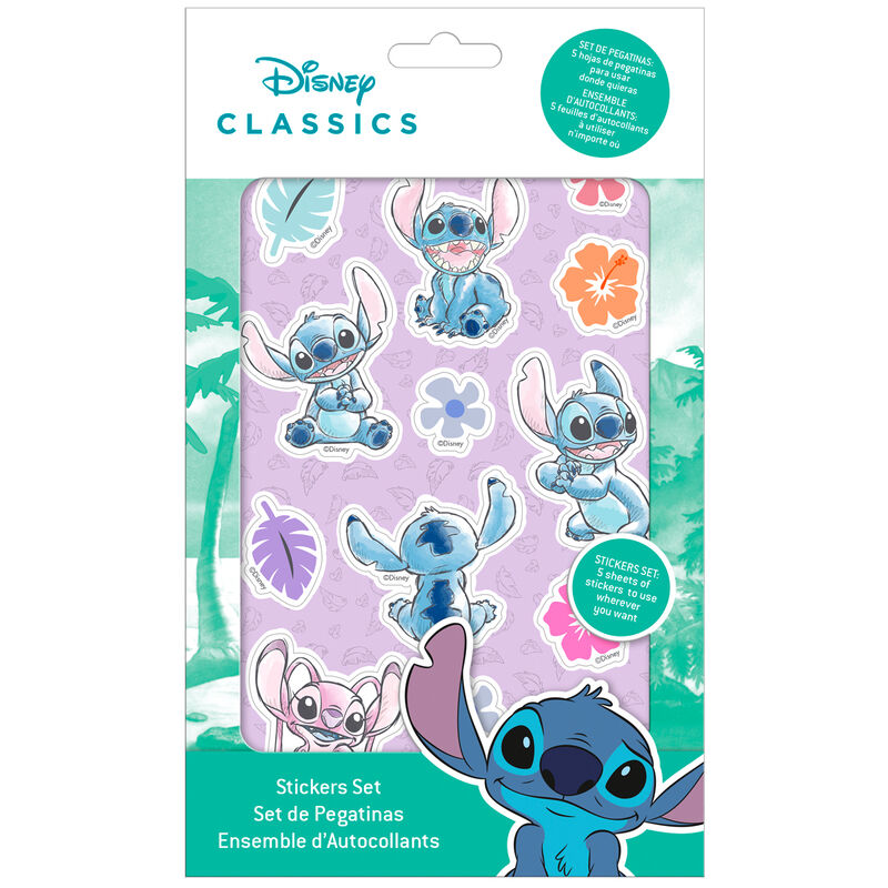 Stitch Pack Of 5 Sticker Sheets